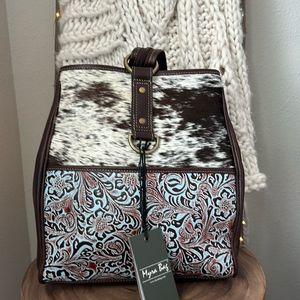 - Myra Bag Mountain Trail Convertible Leather & Hairon Bag